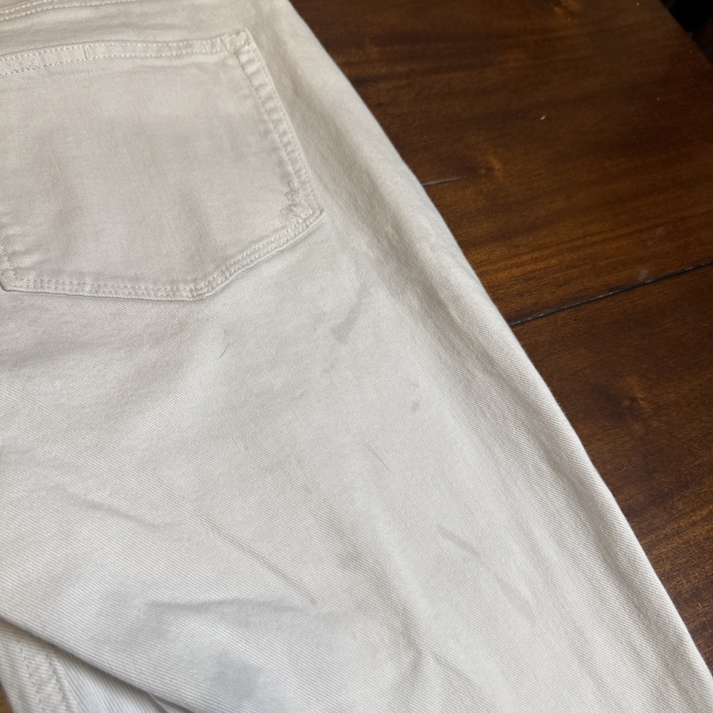 PAIGE Women's Skinny Jeans Size 31 White Distressed Raw Hem Stretch - Picture 8 of 8